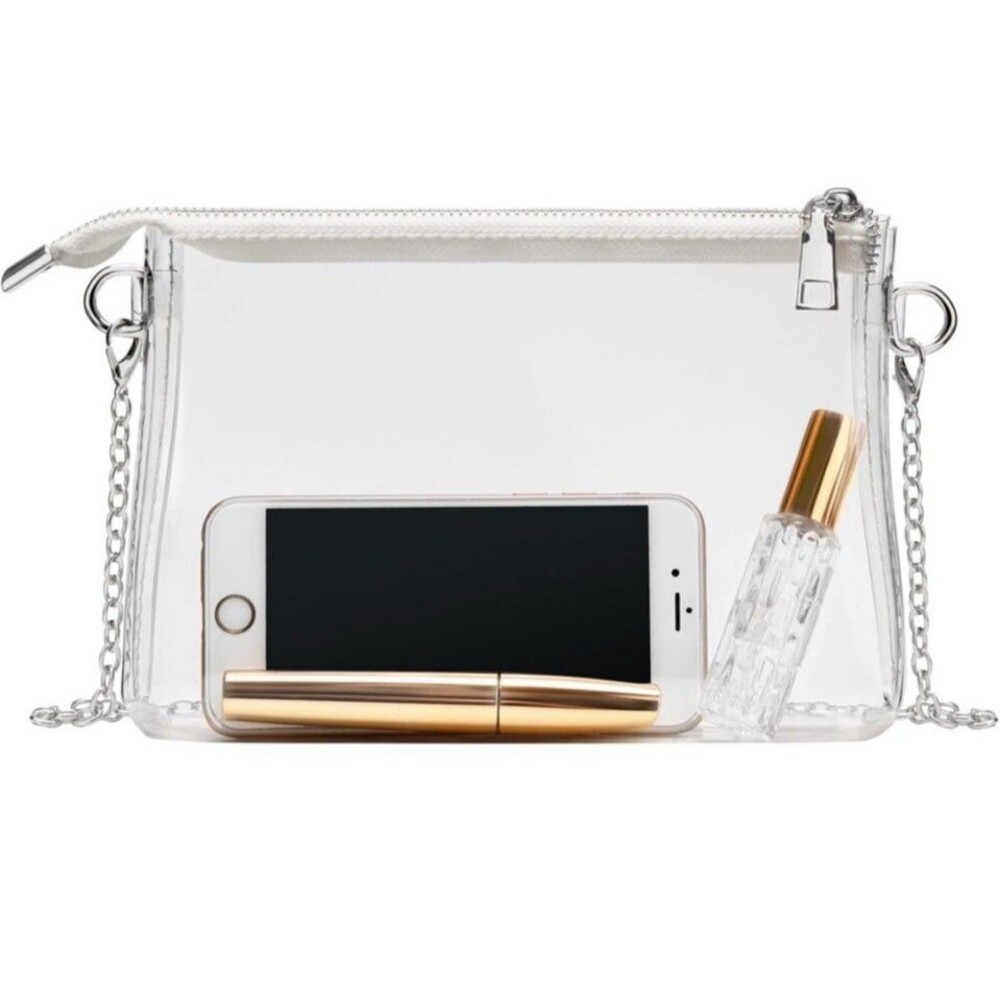 Clear Purse Women Fashion Crossbody Clutch Handbag Cute Stadium Approved NWT